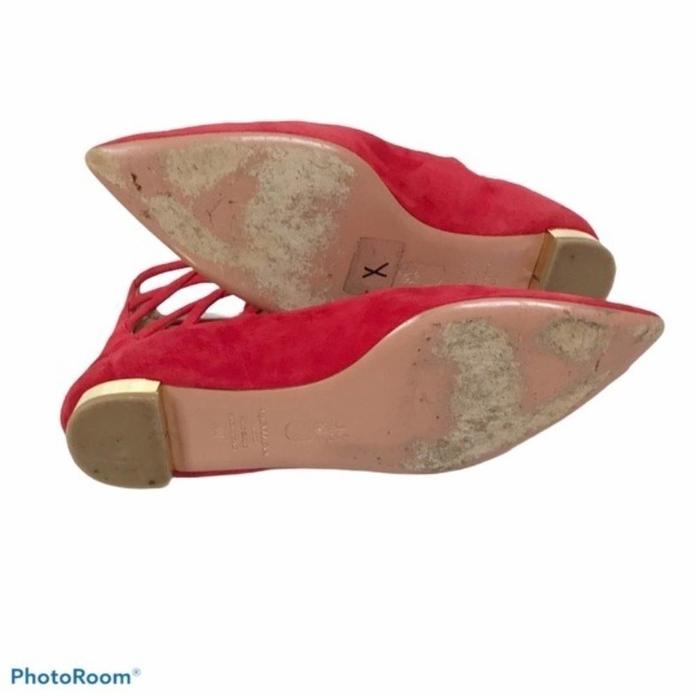 Aquazzara Belgravia lipstick red gladiator flats - Picture 6 of 14